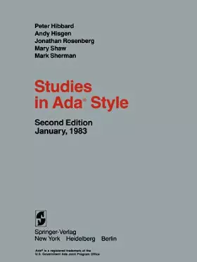Couverture du produit · Studies in Ada® Style