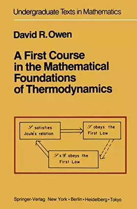 Couverture du produit · A First Course in the Mathematical Foundations of Thermodynamics
