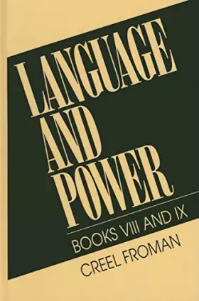 Couverture du produit · Language & Power, Books VIII and IX