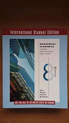 Couverture du produit · Managerial Economics