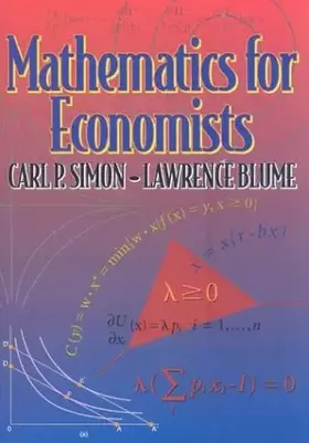 Couverture du produit · Mathematics for Economists