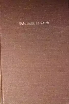 Couverture du produit · Schumann as Critic