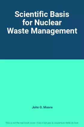 Couverture du produit · Scientific Basis for Nuclear Waste Management