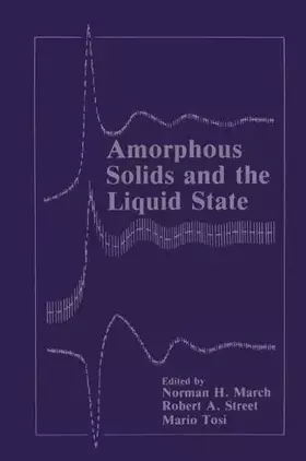 Couverture du produit · Amorphous Solids and the Liquid State