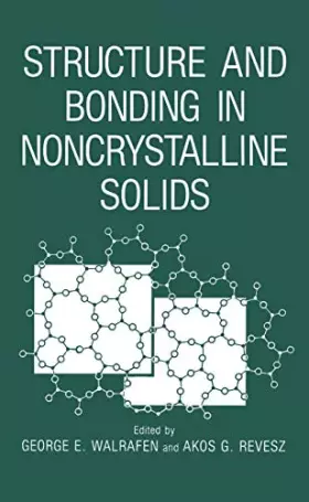 Couverture du produit · Structure and Bonding in Noncrystalline Solids