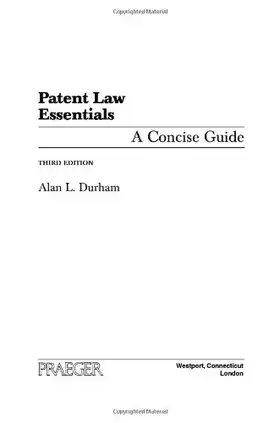 Couverture du produit · Patent Law Essentials: A Concise Guide