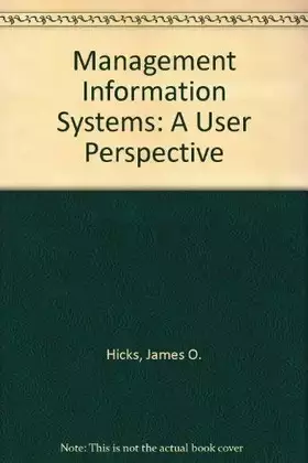 Couverture du produit · Management Information Systems: A User Perspective