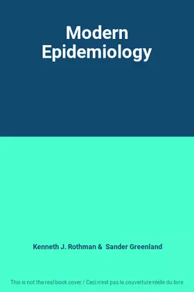 Couverture du produit · Modern Epidemiology
