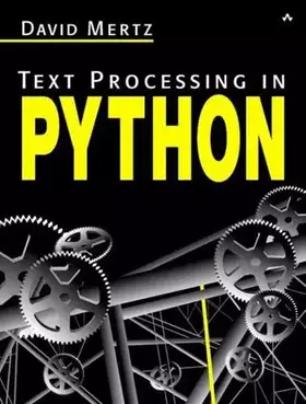 Couverture du produit · Text Processing in Python