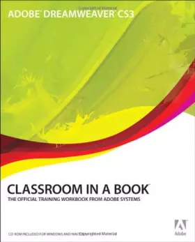 Couverture du produit · Adobe Dreamweaver CS3 Classroom in a Book