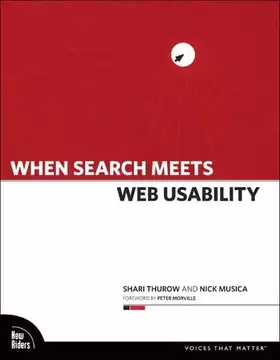 Couverture du produit · When Search Meets Web Usability