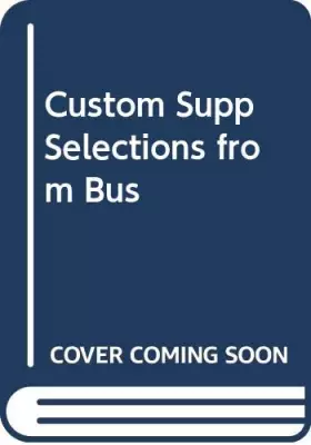 Couverture du produit · Custom Supp Selections from Bus
