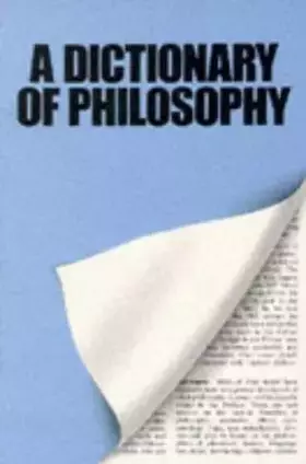 Couverture du produit · A Dictionary Of Philosophy
