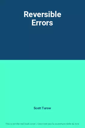 Couverture du produit · Reversible Errors