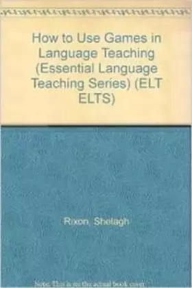 Couverture du produit · How to Use Games in Language Teaching