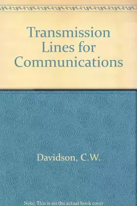 Couverture du produit · Transmission Lines for Communications