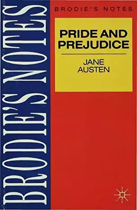 Couverture du produit · Austen: Pride and Prejudice (Brodie's Notes, 11)