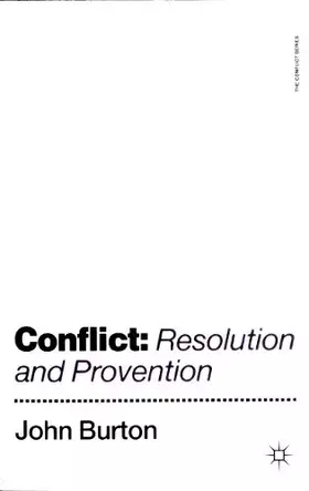 Couverture du produit · Conflict: Resolution and Provention