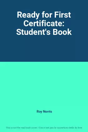 Couverture du produit · Ready for First Certificate: Student's Book