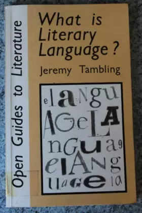Couverture du produit · What Is Literary Language?