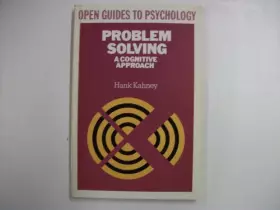 Couverture du produit · Problem Solving: A Cognitive Approach