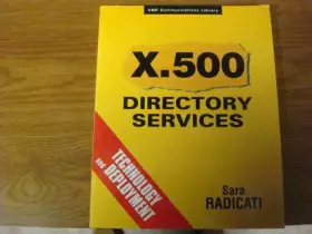 Couverture du produit · X.500 Directory Services