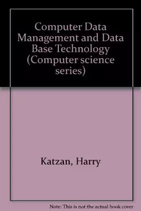 Couverture du produit · Computer Data Management and Data Base Technology