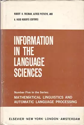 Couverture du produit · Information in the language sciences (Mathematical linguistics and automatic language processing, 5)