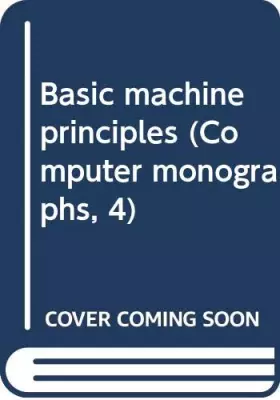 Couverture du produit · BASIC MACHINE PRINCIPLES
