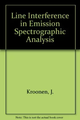 Couverture du produit · Line Interference in Emission Spectrographic Analysis.