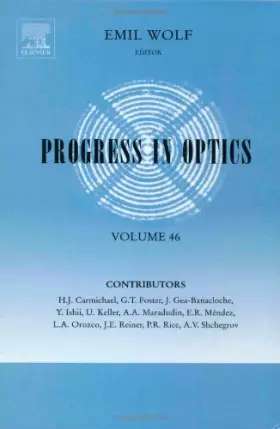 Couverture du produit · Progress in Optics