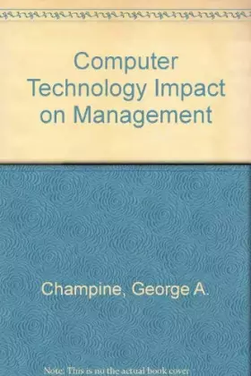 Couverture du produit · Computer Technology Impact on Management