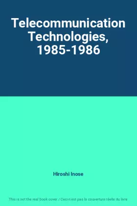 Couverture du produit · Telecommunication Technologies, 1985-1986