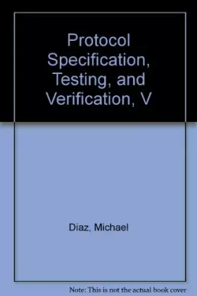 Couverture du produit · Protocol Specification, Testing, and Verification, V