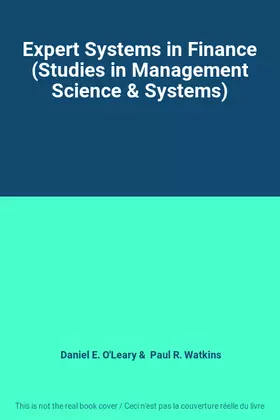 Couverture du produit · Expert Systems in Finance (Studies in Management Science & Systems)