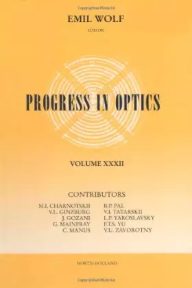 Couverture du produit · Progress in Optics