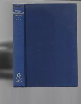 Couverture du produit · Minor Elizabethan Drama