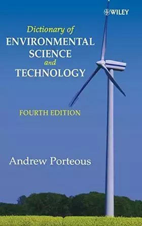Couverture du produit · Dictionary of Environmental Science and Technology