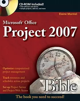 Couverture du produit · Microsoft Project 2007 Bible