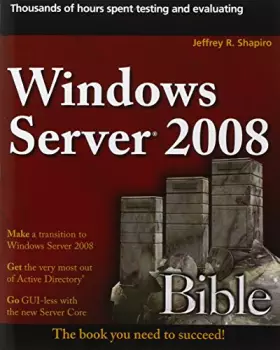 Couverture du produit · Windows Server 2008 Bible