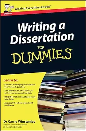 Couverture du produit · Writing a Dissertation For Dummies - UK Edition