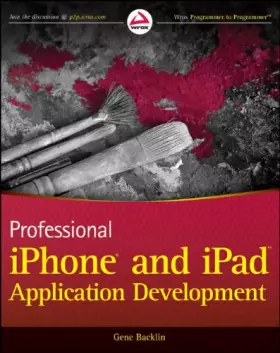 Couverture du produit · Professional iPhone and iPad Application Development