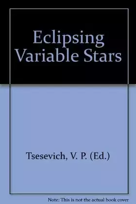 Couverture du produit · Eclipsing Variable Stars (Analytical Chemistry of the Elements)