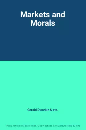 Couverture du produit · Markets and Morals