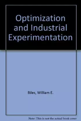 Couverture du produit · Optimization and Industrial Experimentation