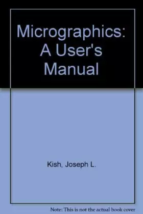 Couverture du produit · Micrographics: A User's Manual
