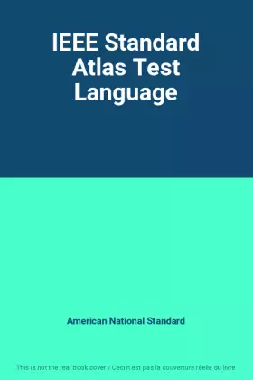 Couverture du produit · IEEE Standard Atlas Test Language