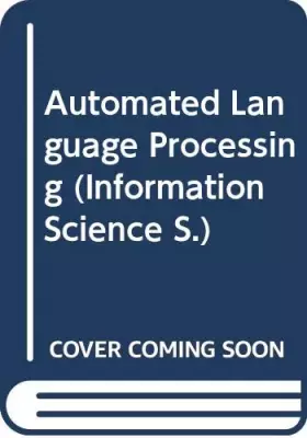 Couverture du produit · Automated Language Processing: State of the Art