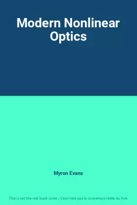 Couverture du produit · Modern Nonlinear Optics