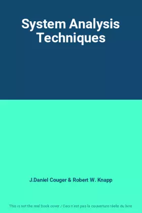 Couverture du produit · System Analysis Techniques